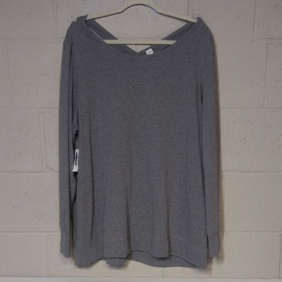 Old Navy Tops - Old Navy Active Long Sleeve Criss Cross Back Activewear Top Size XXL NWT, Yoga